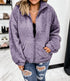 Autumn and Winter Wool Zip Cardigan Double-sided Fleece Jacket